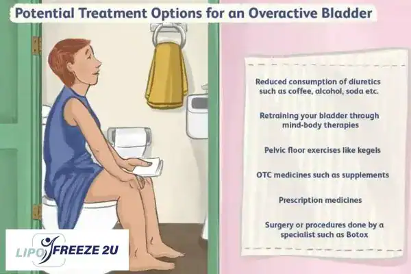 image of woman on toilet because of an overactive bladder Melksham