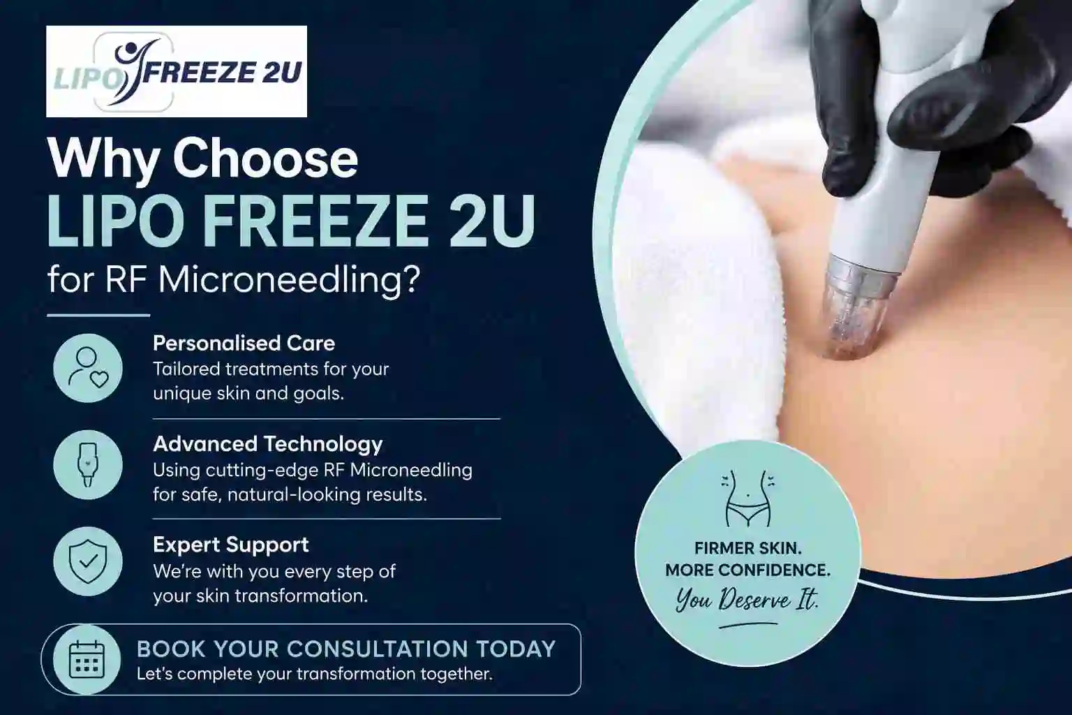 Why Choose LIPO FREEZE 2U for RF Microneedling Melksham?